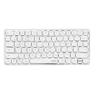 Rapoo E9050L Ultra-Slim Multi-Mode Wireless Keyboard – White
