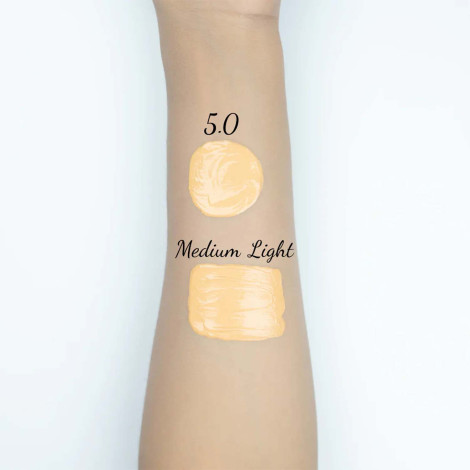Gueriness Full Cover Matte Foundation - 5.0 Medium Light (Hong Kong)
