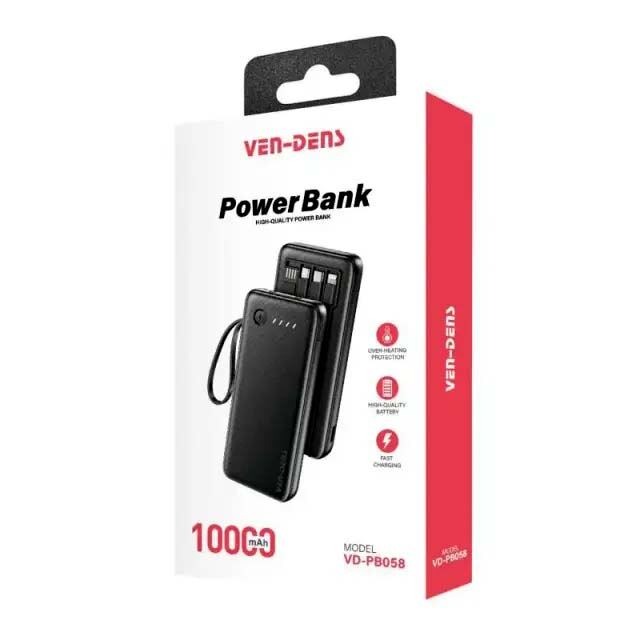 VEN-DENS 10000mAh Power Bank (Model: VD-PB058) ।
