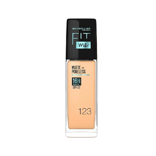 Maybelline Fit Me Matte +Poreless Liquid Foundation - 123 (30ml)