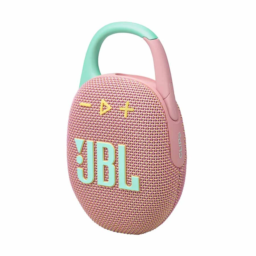 JBL Clip 5 Pink Ultra-Portable Bluetooth Speaker