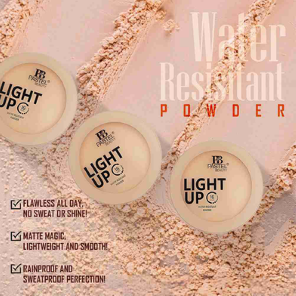 Pastel Beauty Light Up Water-Resistant Powder. (COOKIE)