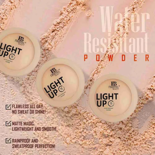 Pastel Beauty Light Up Water-Resistant Powder. (COOKIE)