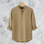 Men's Slim Fit Synthetic and Cotton Katua, 3 Colours