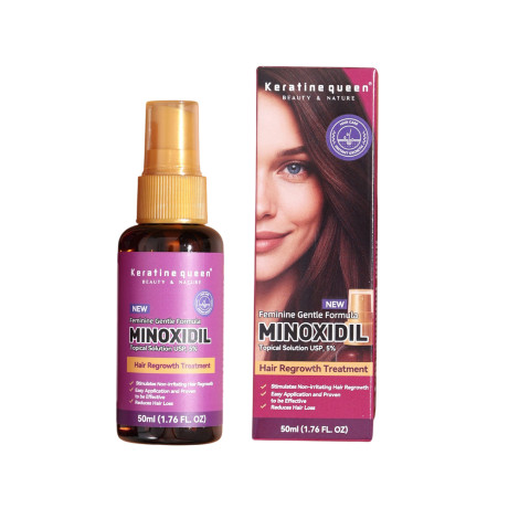 Keratin Queen Feminine Gentle Formula Minoxidil Hair Regrowth Treatment 50ml (UK)