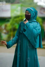 Afran Fabric Stone Work Borka, Hijab Not Included