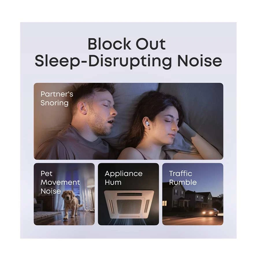 Anker Soundcore Sleep A30 ANC Bluetooth Earbuds Mist Lilac Purple