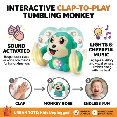 Tumble Monkey Dancing Musical Toy for Kids