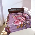 Water Proof China Premium 3D Design Bed Sheet King Size (7.8ft/6.8ft )