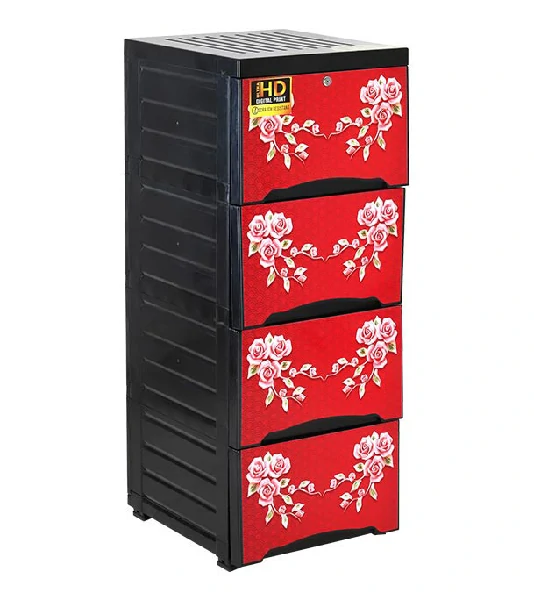 Wardrobe HD Print Single 4D -Red Rose-TEL