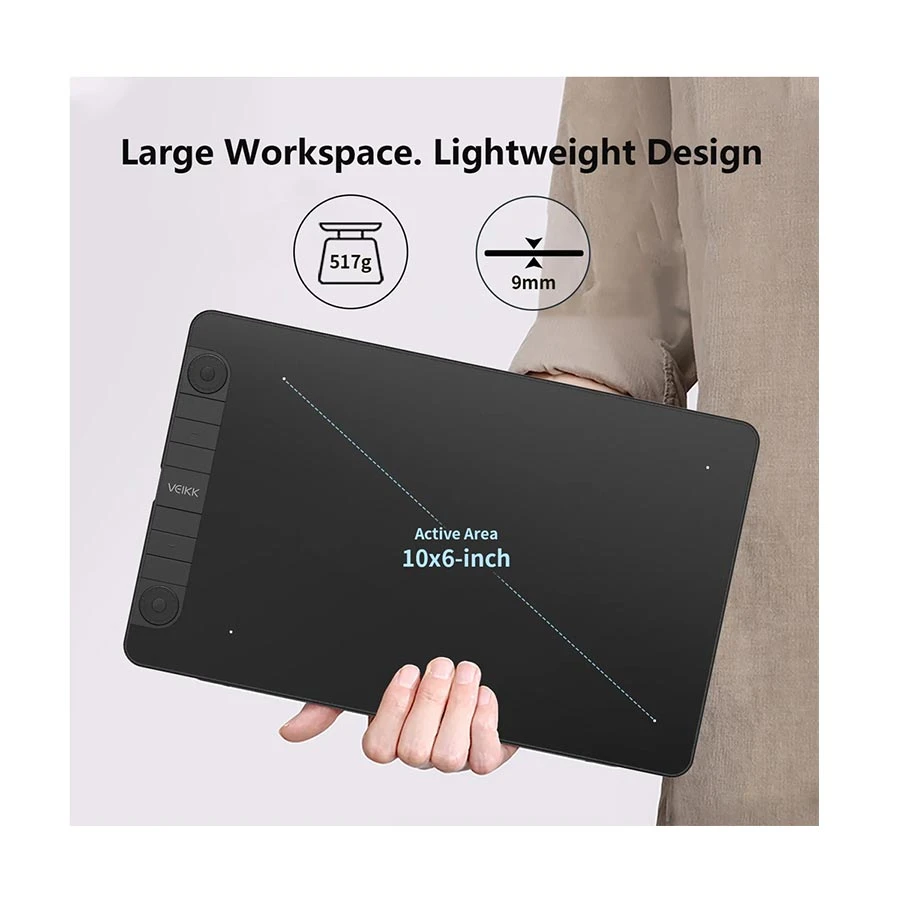 Veikk Creator VK1060Pro V2 Black Drawing Graphics Tablet