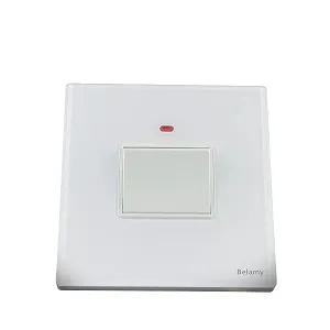 Belamy White Blank Plate | BE-160-SW