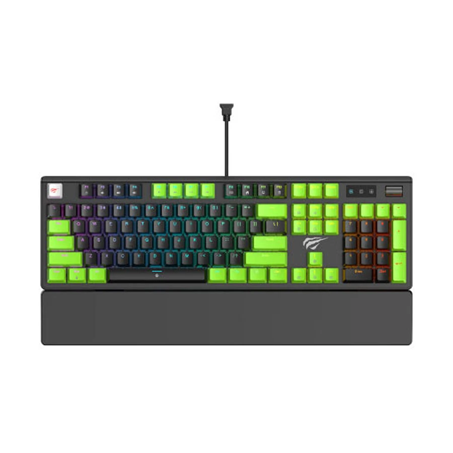 Havit Gamenote KB926L RGB Blue Switch Mechanical Keyboard Black Green