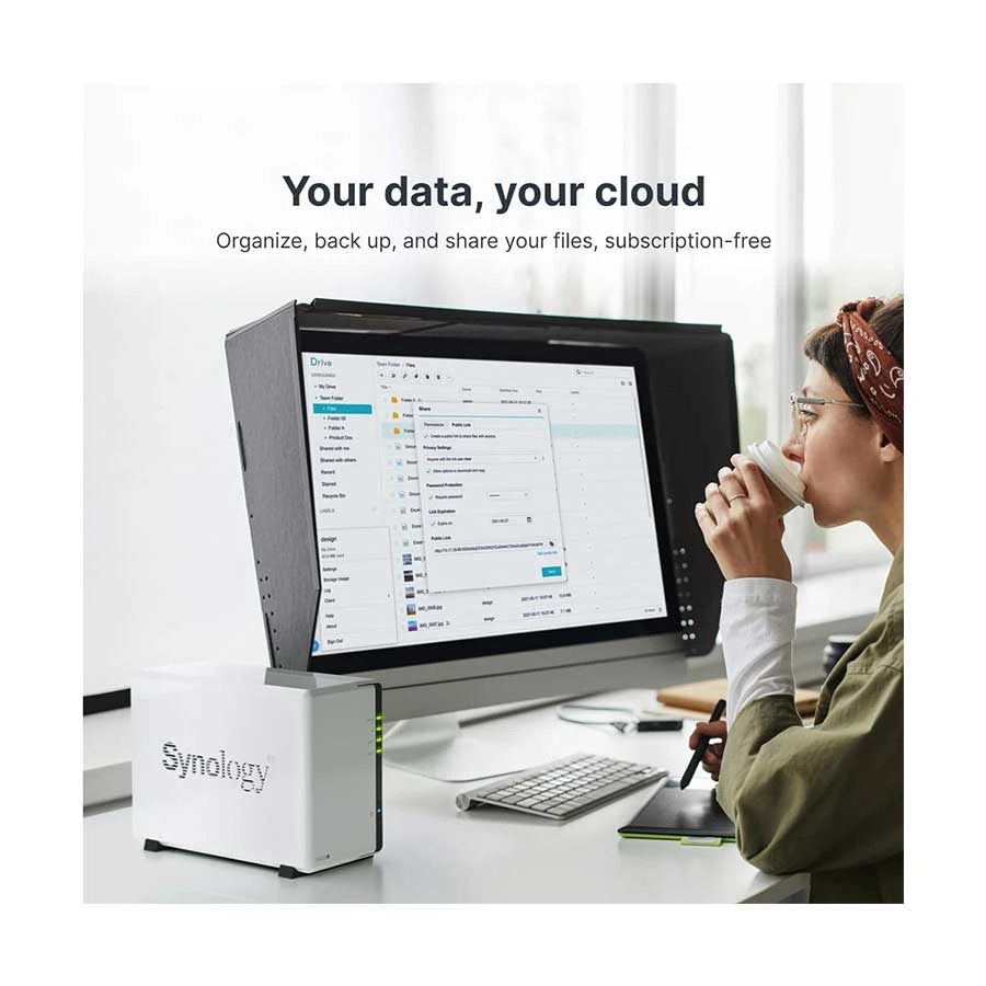 Synology DiskStation DS223j 2 Bays Tower Desktop Storage