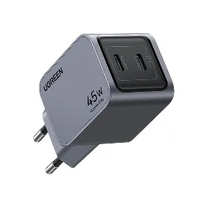 Ugreen Nexode Pro X707 Dual USB-C 45W GaN Charger (2 Pin, EU)