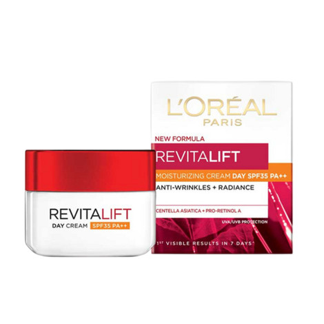 L'Oreal Revitalift Anti Wrinkle + Radiance Moisturizing Day Cream SPF35 PA++ 50ml (Indonesia)