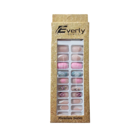 Everly Natural Fake Nails 24pcs - H212 (China)