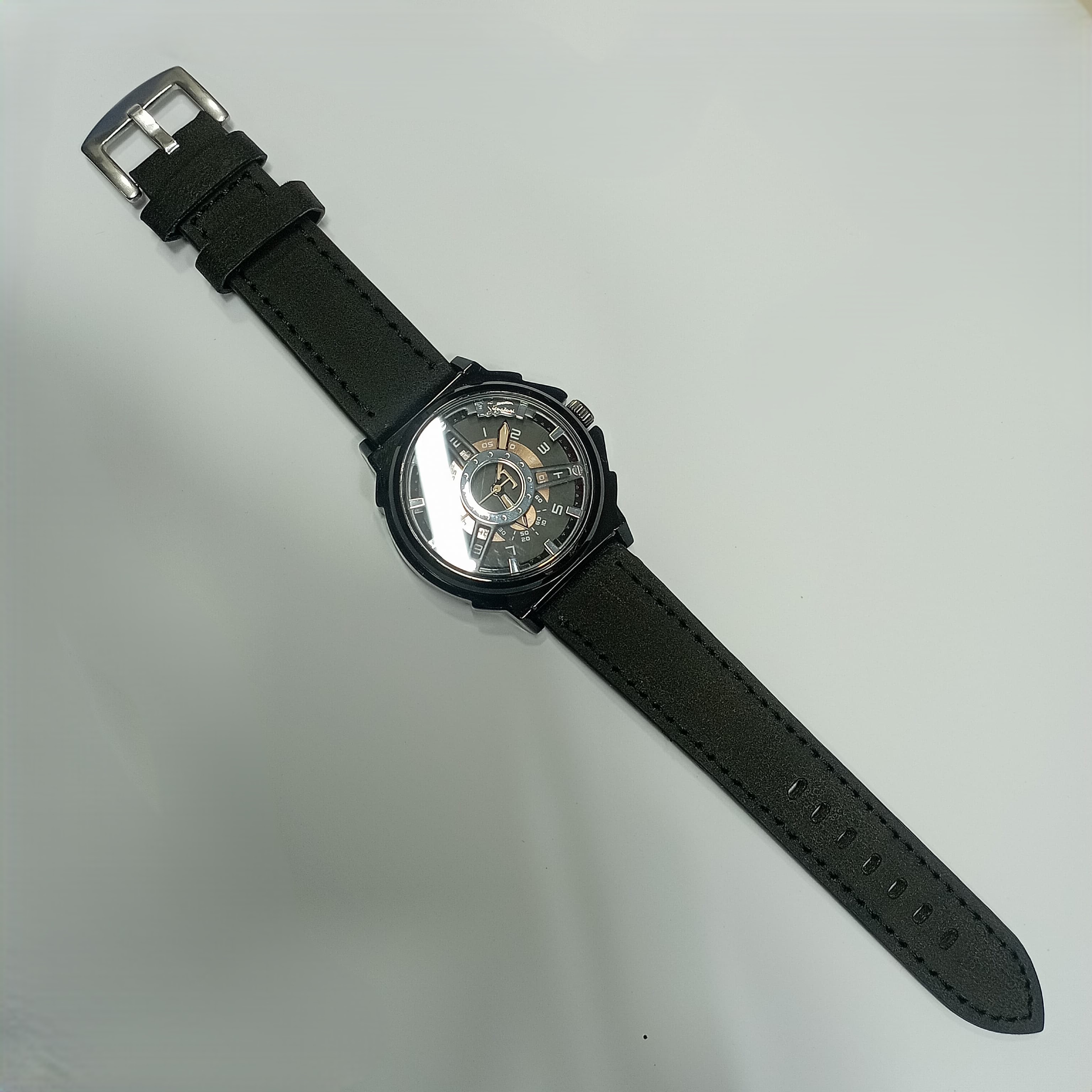 Signature Trendy Men Watch (Black )