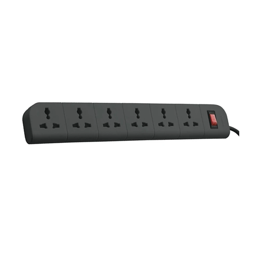 Belkin F9E600zb2M-GRY 6 Port Surge Protector Power Strip Grey