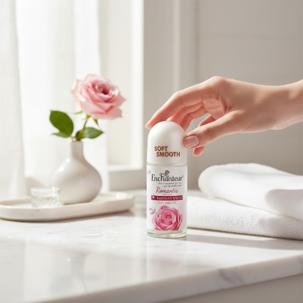 Enchanteur Romantic Radiant White Soft Smooth Anti Perspirant Roll On 50ml (Vietnam)
