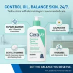 Cerave Foaming Facial Cleanser For Normal to Oily Skin 355ml (USA)