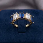 vibrant gold ring adorned with colorful gemstones,