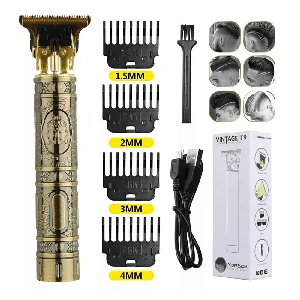 Type-C USB Interface Adjust Battery Vintage T9 Hair Cutting Hair Trimmer Recharge Professional Cordless Hair Trimmer