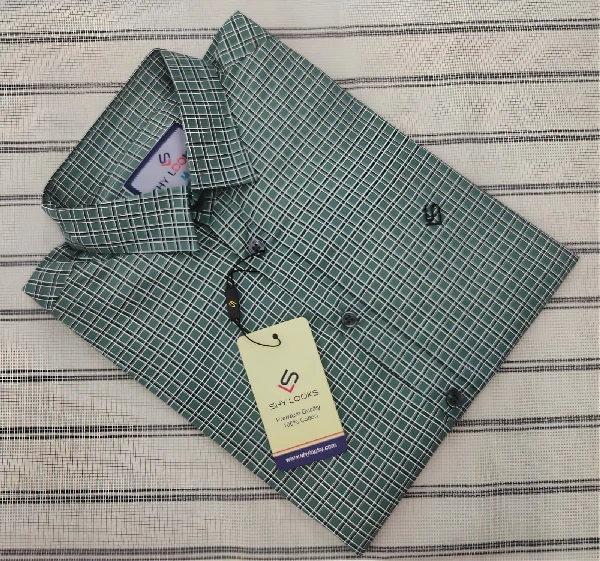 New Cotton full Sleeve Check Shirt for Men's