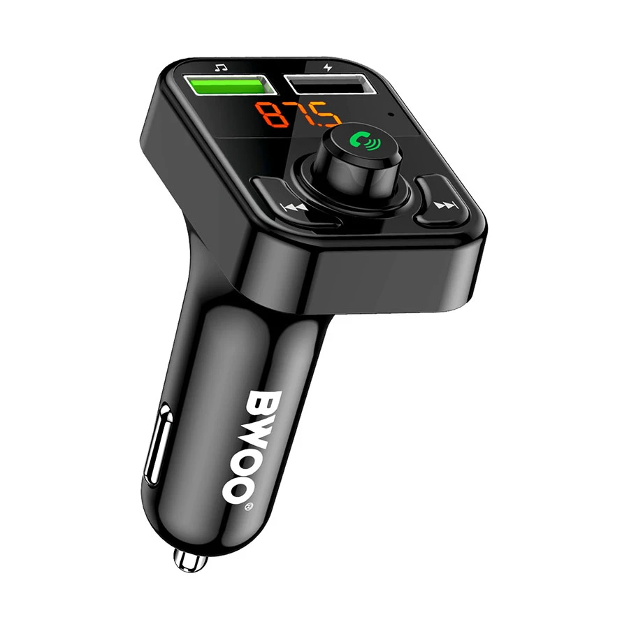 Bwoo BO-CC102 35W Dual USB Car Charger with Bluetooth FM Transmitter