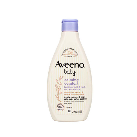Aveeno Baby Calming Comfort Bedtime Bath Wash 250ml (Italy)