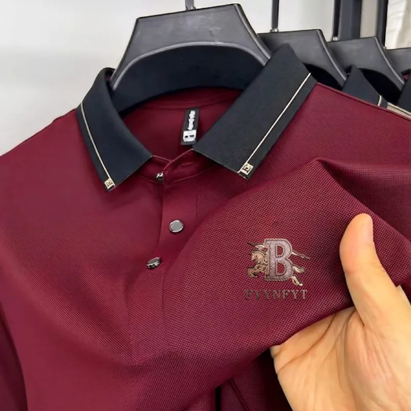 Men's Sticker Logo Polo Shirt in PK Cotton, Sizes M to XXL