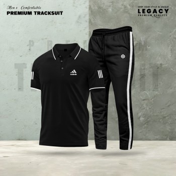 Men's PP Fabric T-Shirt and Trouser Summer Set, Sizes M to XXL