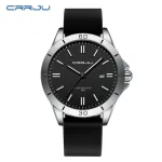 Crrju New 5025 Men's & Ladies' Waterproof Watch (black)