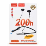 RE-NY060 Recrsi wireless Neckband Bluetooth Earphone Charging backup 200 hours