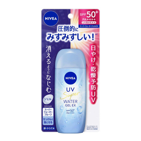 Nivea UV Super Water Gel EX SPF50+ PA++++ 80g (Japan)