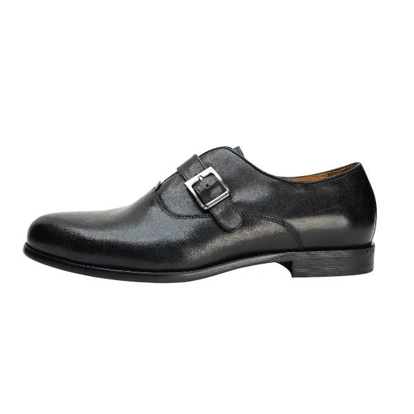 25002-Black Formal Genuine Cow Leather Oxford Formal Shoes For Men