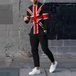 Full Sleeve Mesh Jersey T-Shirt with Polyester Suit Trouser for Men