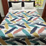 Soft Twill Cotton AC Katha Light Quilt for Bed, 6 Colours