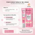 Ponds Natural SPF30 PA++ All In One 3% Niacinamide  BB+ Cream 18g (India)