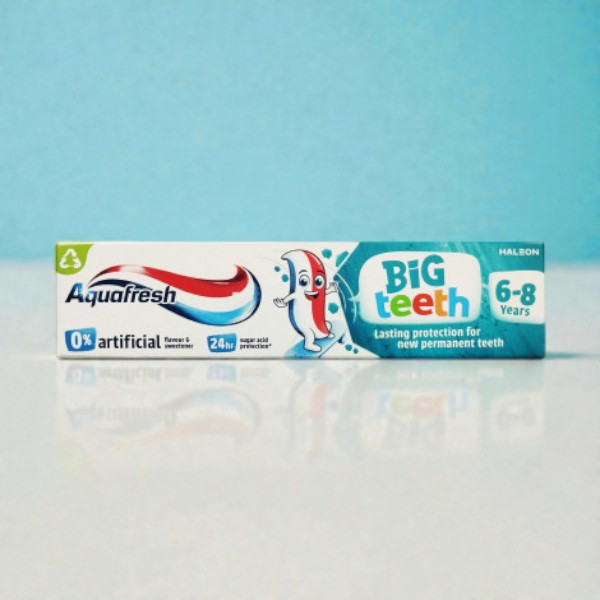 Aquafresh Big Teeth Fluoride Toothpaste 6-8 Years 50ml (EU)