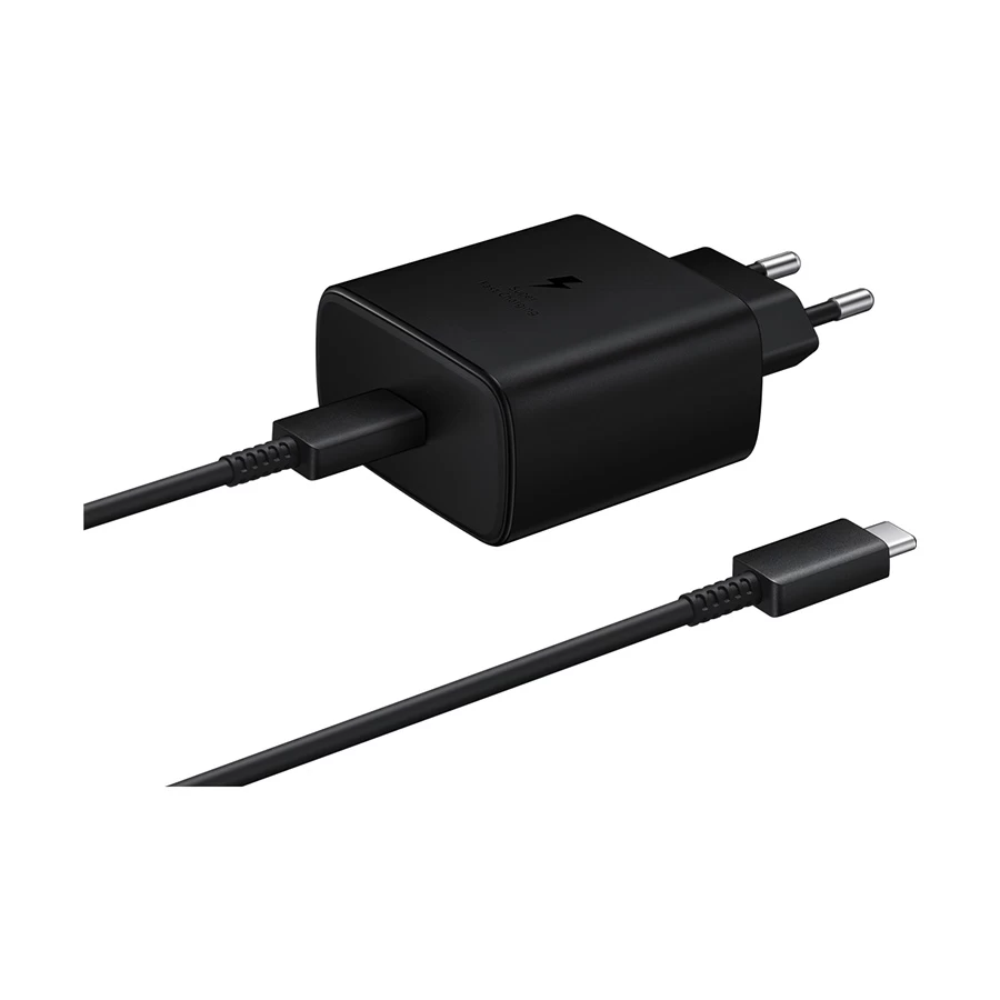 Samsung 45W USB-C Charger with Cable Black (2 Pin, EU)