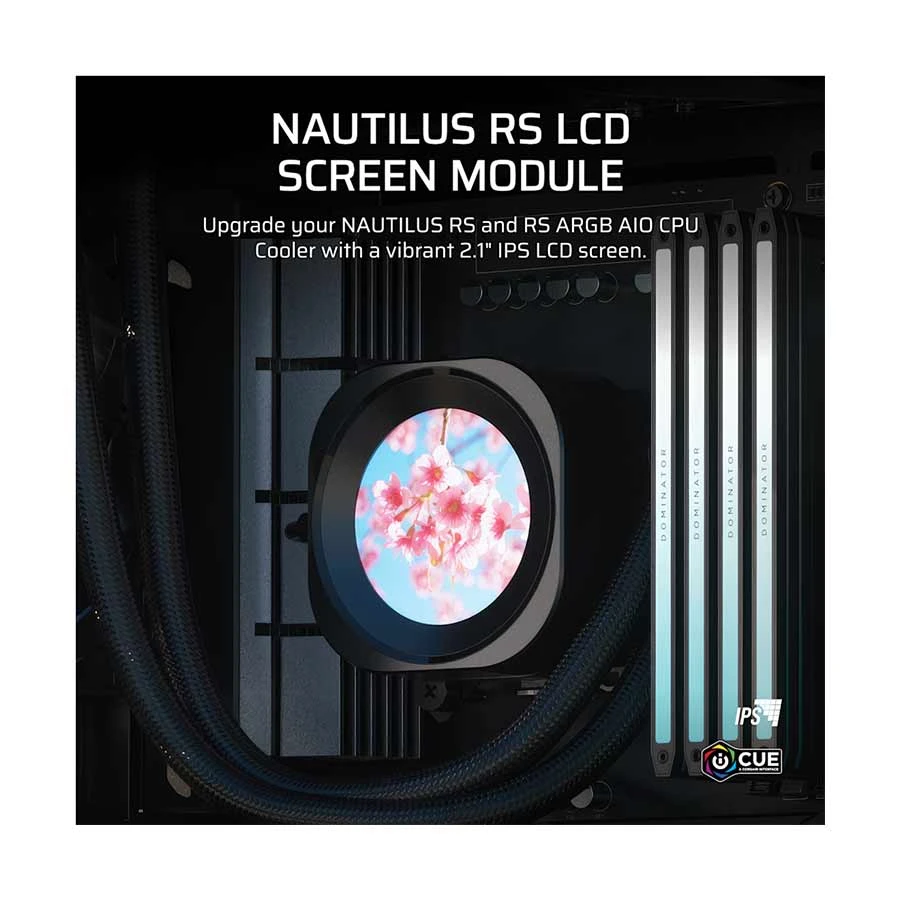 Corsair Nautilus RS LCD CPU Cooler Display Upgrade Kit Black