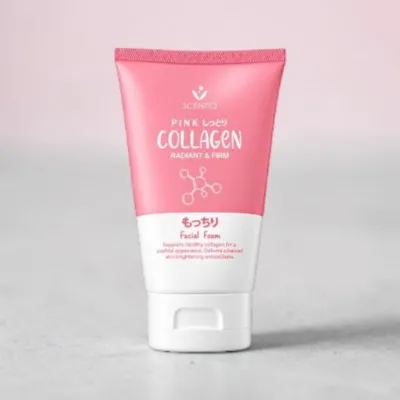 Scentio Pink Collagen Facial Foam 100ml (Thailand)