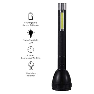 TORCH JOYKALY YG 2081 5W High Quality Rechargeable double Flashlight torch with Table lamp