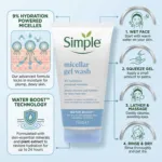 Simple Water Boost 9% Hydration Powered Micellar Gel Wash 150ml (Poland)