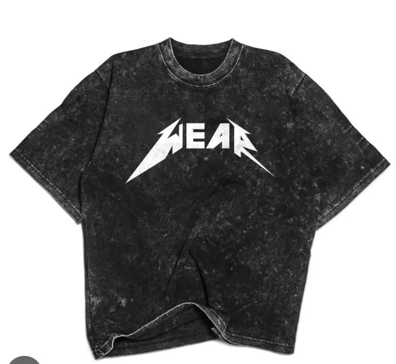 Men's Pure Cotton Acid Wash Drop Shoulder T-Shirt, 250 GSM, 6 Colours