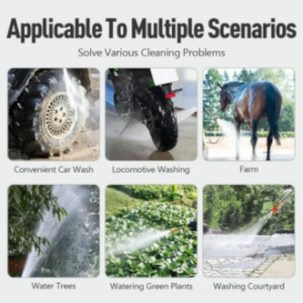 Automobile Water 48V Gun Cordless High Pressure Cleaner Washer Spray Water Gun