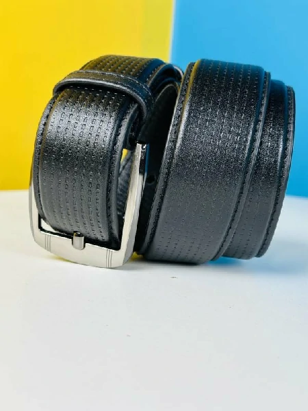Genuine Leather Belt- Black (GearUp1003)