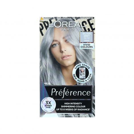 L'Oreal Perference Les Vivids High Intensity Shimmering Colour - 10.112 Silver Gray (Belgium)