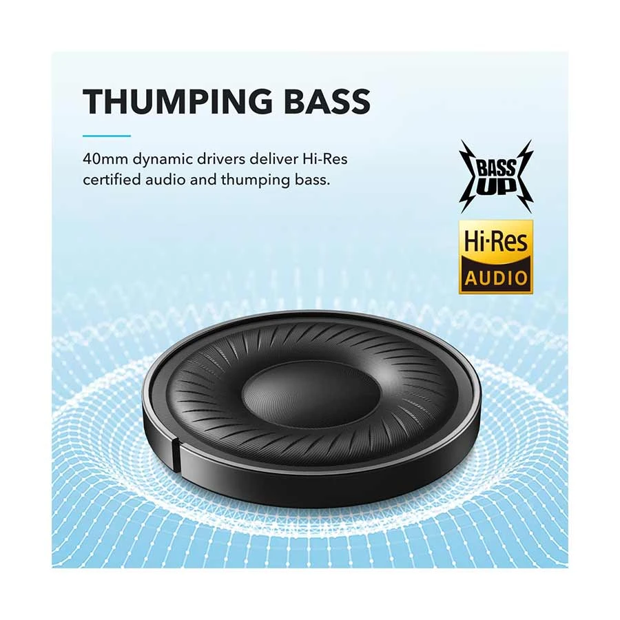 Anker Soundcore Q20i ANC Bluetooth Over-Ear Headphone Black